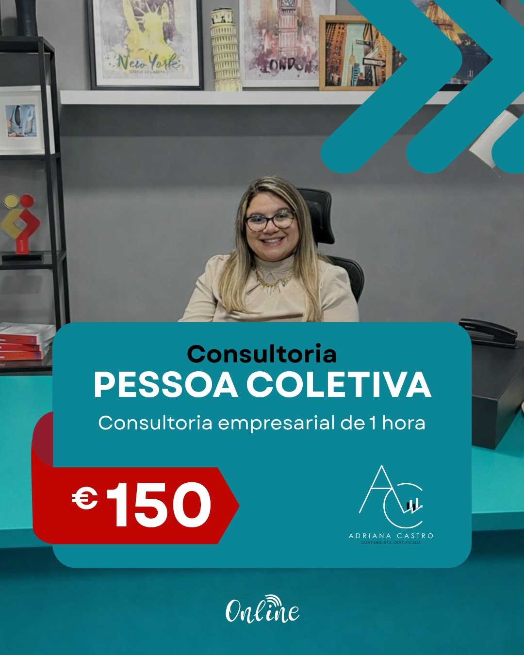 Post retrato para instagram para consultoria empresarial corporativo azul e cinza (1)